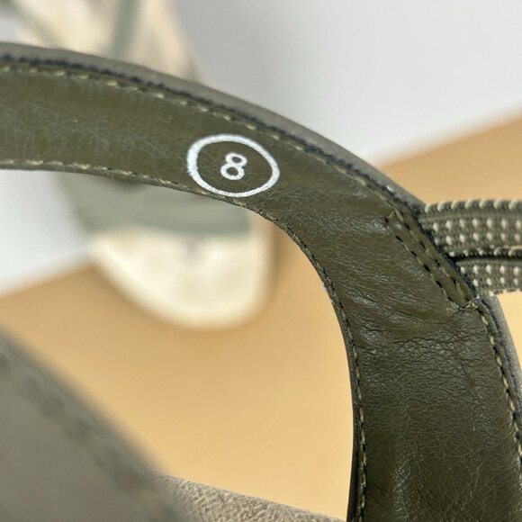 Skechers Reggae Slim Stretch Sandals Womens 8 Gray Taupe Comfort Casual - Picture 5 of 10